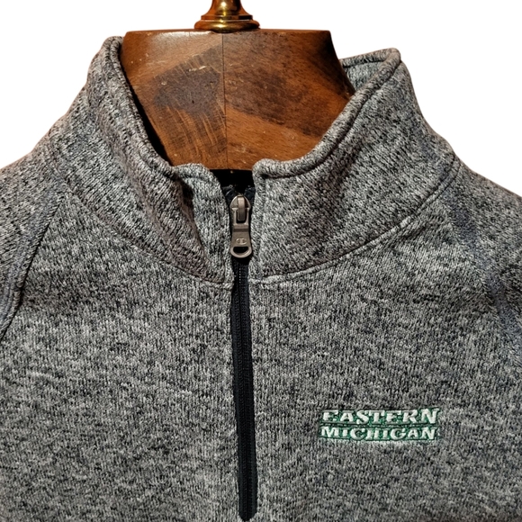 Champion Eastern Michigan University Womens Quarter 1/4 Zip Sweatshirt Sz Medium - Picture 3 of 7